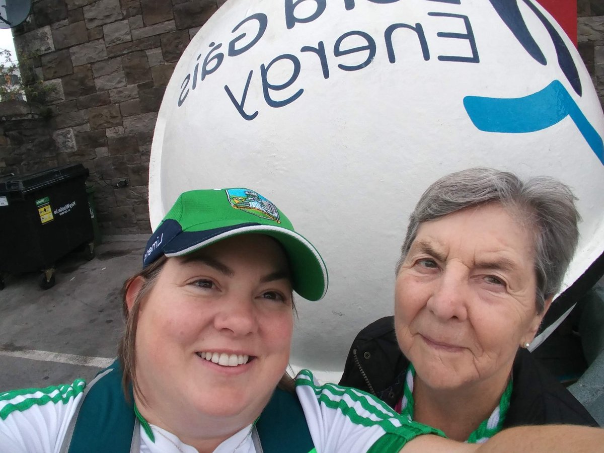 fahyenv's tweet photo. Luimeach abú with mam the  Waterford woman who was supporting us in 2018... don't think she will be wearing green and white today https://t.co/RwWgvelRTy