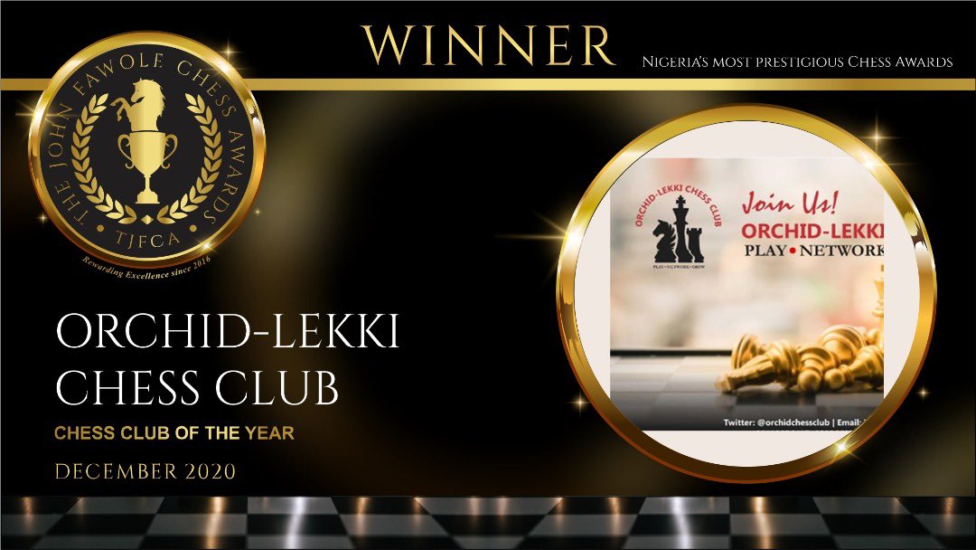  @orchidchessclub for Chess Club of The Year Award  #TheJohnFawoleChessAwards  #NigeriaChessAwards  #TJFCA