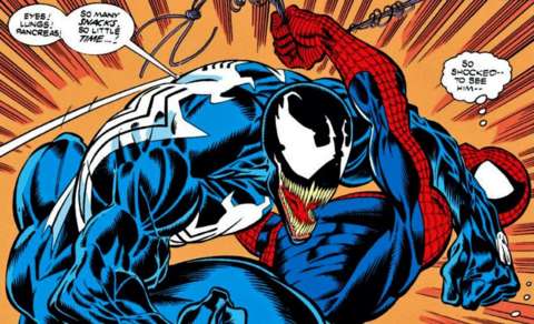 and this gets into some OTHER controversies about him, some old school Spider-man fans don't like him so Venom is often a kind of weird generation gap character, if you grew up with him you tend to be more accepting of him, while more OLD school fans tend to loath him.