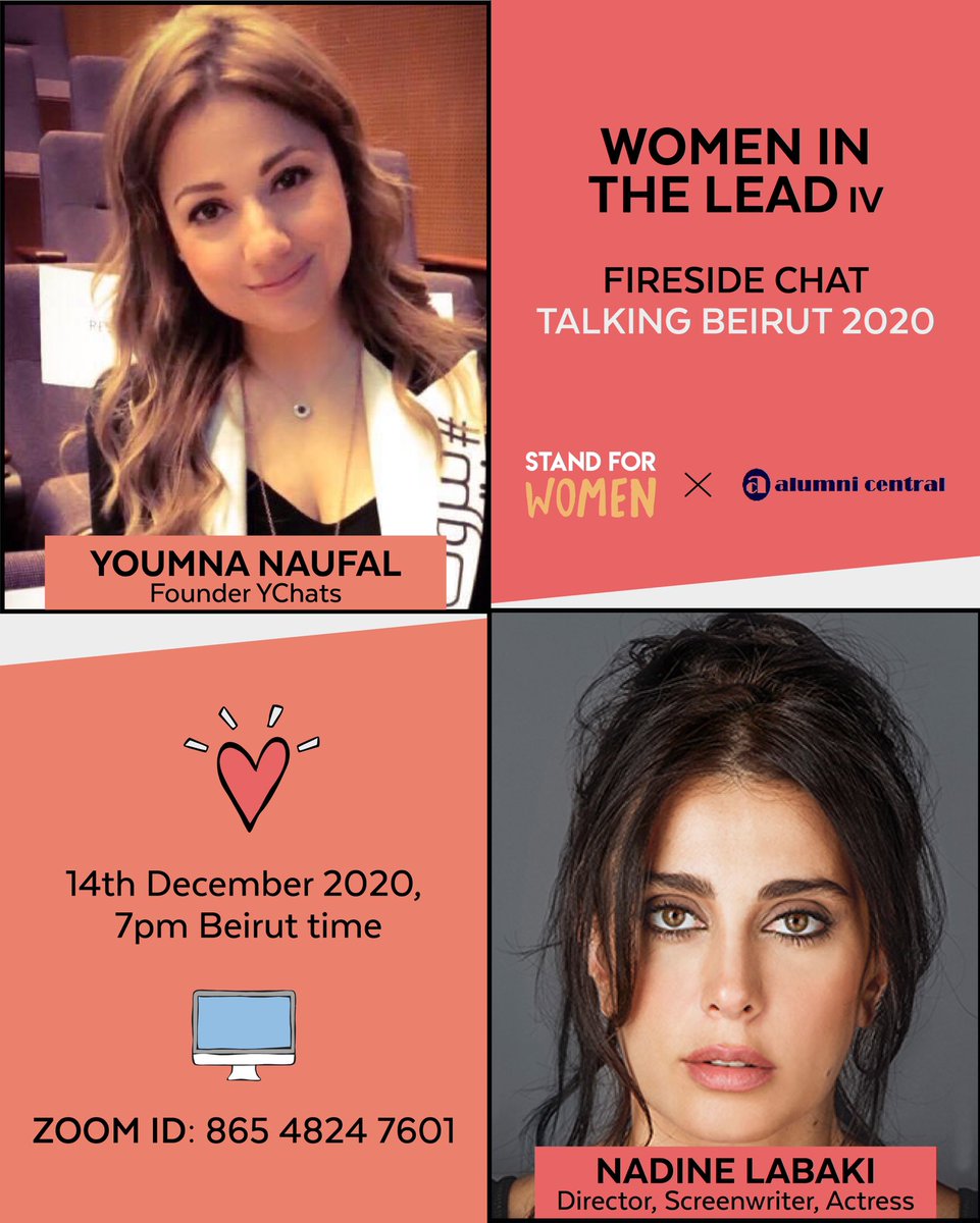 AlumniCentral's tweet photo. Women in the Lead #lebanon #beirut #nadinelabaki @istandforwomen @YoumnaNaufal @AlumniCentral @NadineLabaki https://t.co/4cmqGPKiF3