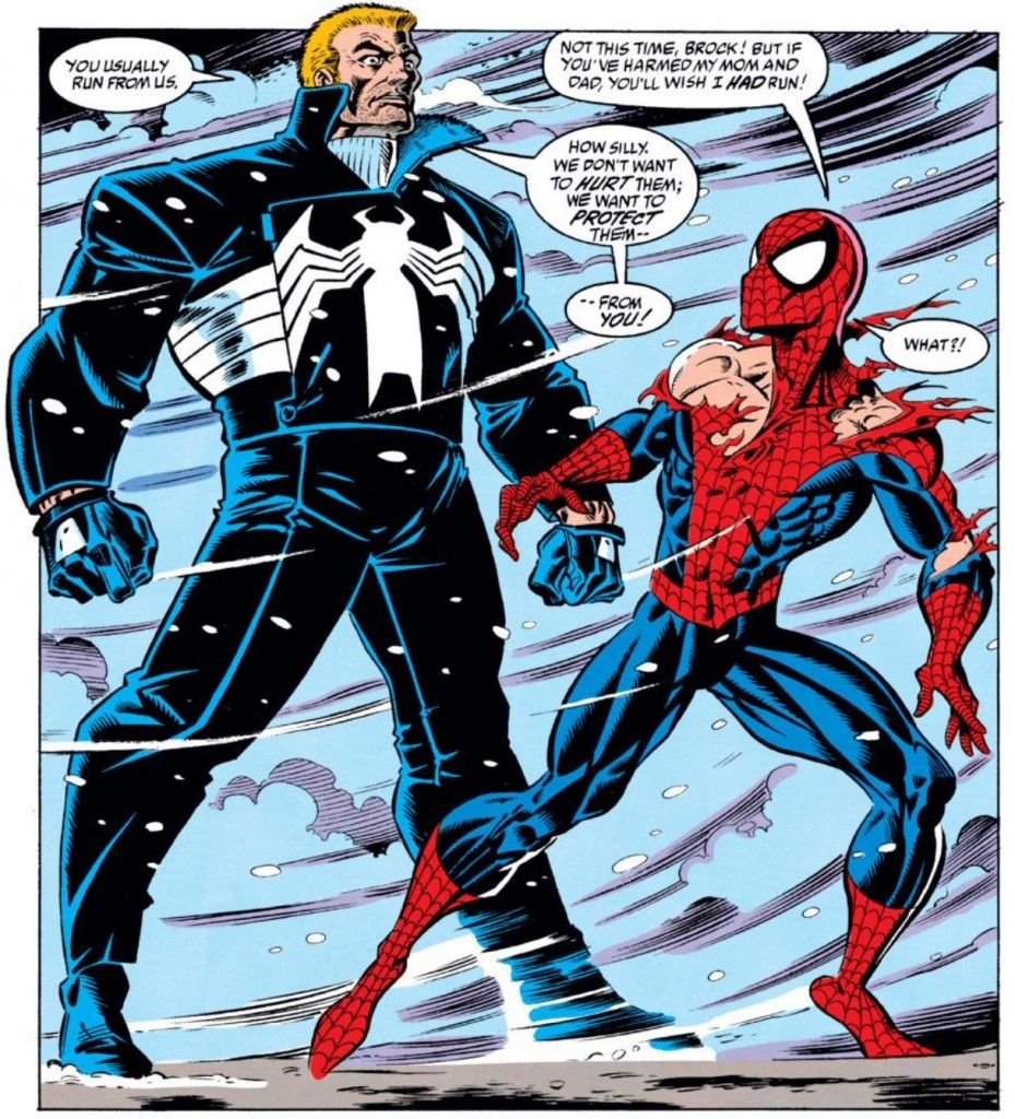 To explain it, it set up Venom as MORE powerful and Spider-man and him half to have a truce, this is controversial because it means Peter is letting Venom get away, and so Venom would set up shop in his own series...oh god....