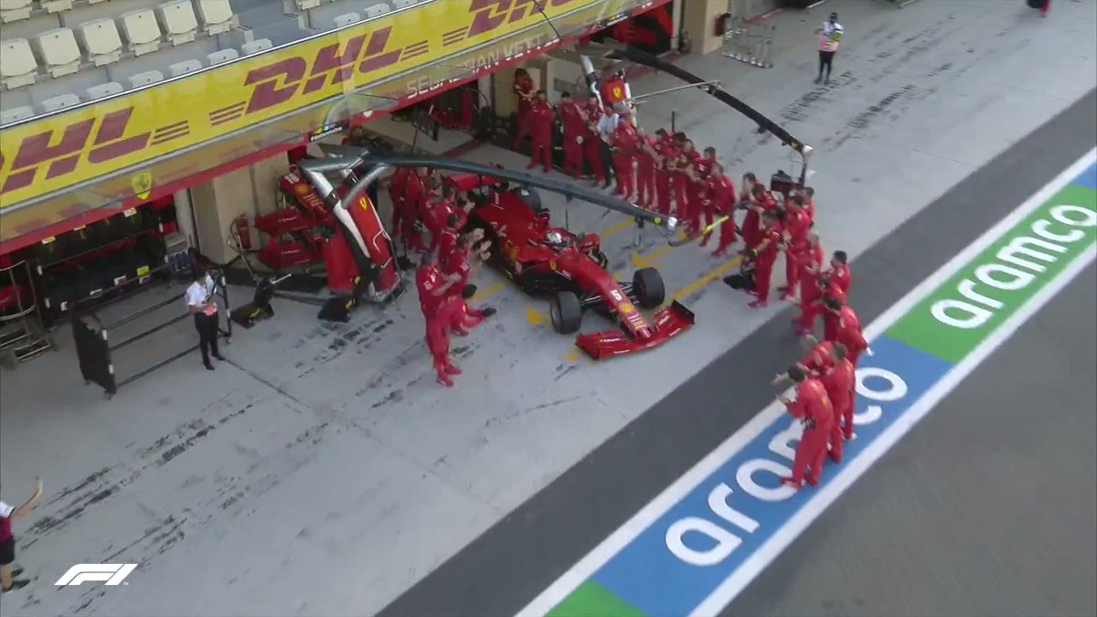 F1's tweet photo. Wholesome content alert 🥰

A guard of honour for Seb, as @ScuderiaFerrari send their warrior out to the grid, one last time

#AbuDhabiGP 🇦🇪 #F1 https://t.co/XgSKnLBaEz
