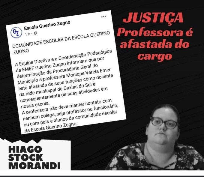 leandroacastro's tweet photo. Continuo aguardando a exoneração da psicopata!
#foramonique https://t.co/tUA8A1gFRA