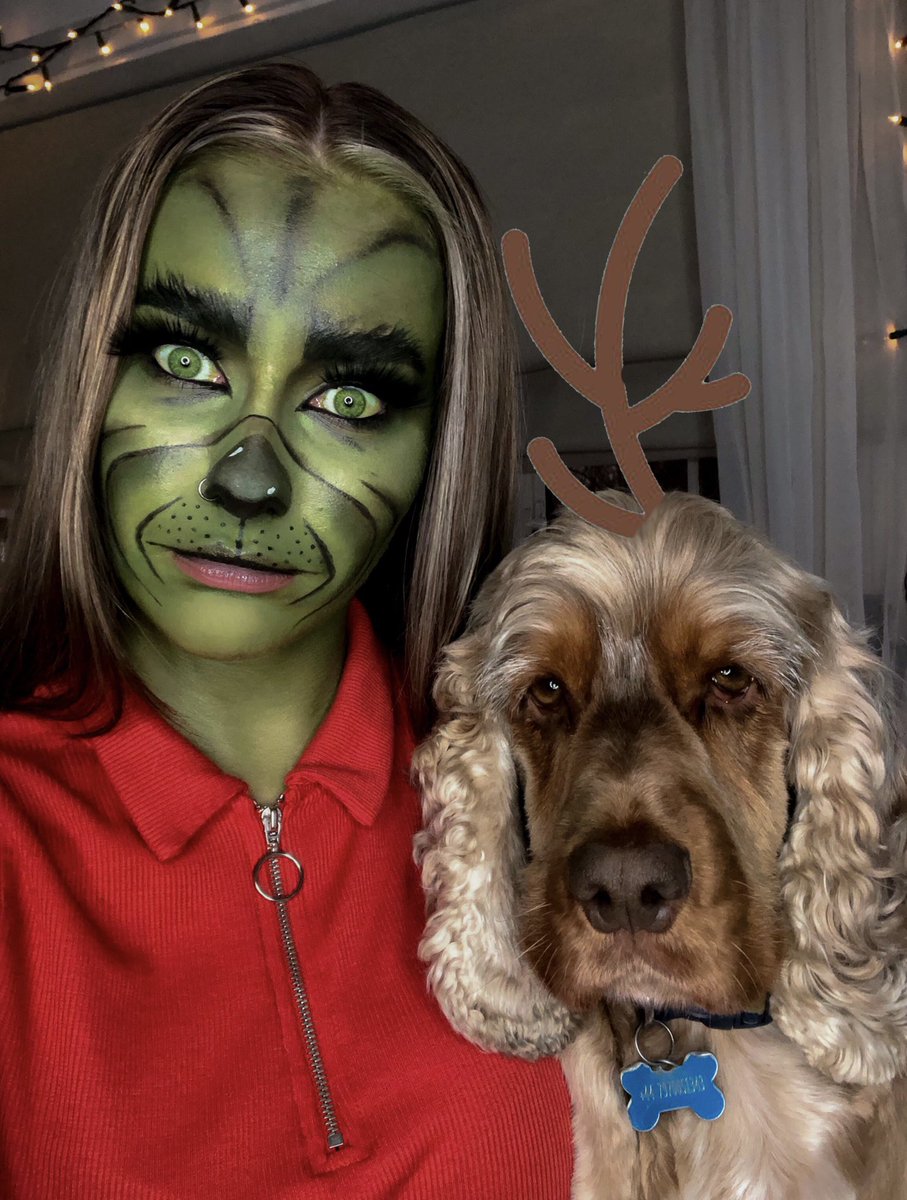 rubygracebeauty's tweet photo. T H E  G R I N C H🎄💚
•
Swipe to see my partner in crime Max 🦌 
•
Go to my Instagram to check out what I used to create this look🎨
•
#thegrinch #xmas #thegrinchmakeup #makeupartist #sfx #mua #creative #thegrinchwhostolechristmas  #christmasmakeup #uk #bucks https://t.co/mM6jYSX7mN