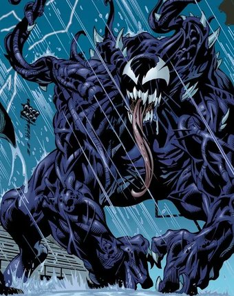Ultimate Venom was created to provide a more grounded Venom concept with him being a creation of Peter's father, Eddie's father also helped, I'm covering him mostly because some ideas made it into later adaptions, the video game.