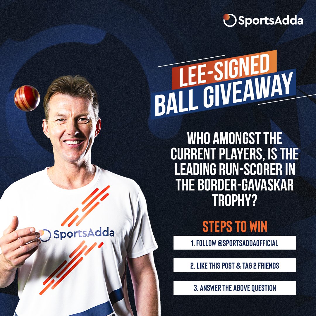 🚨 CONTEST ALERT 🚨

Head to our Instagram page, follow the steps mentioned in the graphic, and stand a chance to win a ball signed by <a href="/BrettLee_58/">@BrettLee_58</a>! 🤩

One lucky winner will be announced by Wednesday. 😉

What are you waiting for?! GO!👇⌛

➡️ instagram.com/sportsaddaoffi…