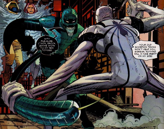 After a bit he became Anti Venom, the sybiote mixed in with his blood giving him this new form that could take Spider-man powers away, and Eddie was this reverse color version for a couple years, even showed up in a game.