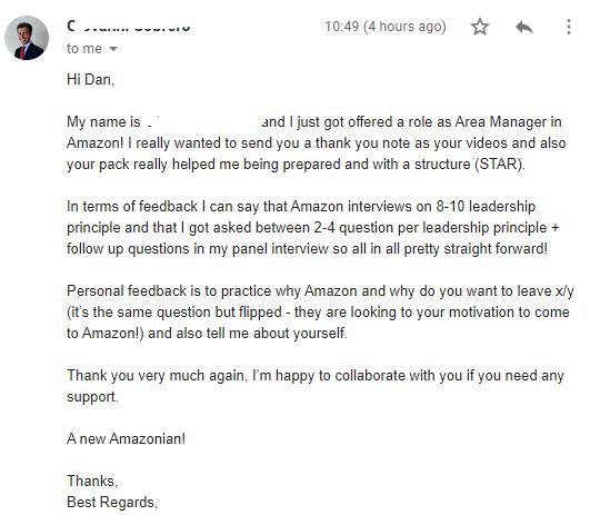 danccroitor's tweet photo. I really wanted to send you a thank you note as your videos and also your pack really helped me being prepared and with a structure (STAR). https://t.co/9GhIoFSFmm