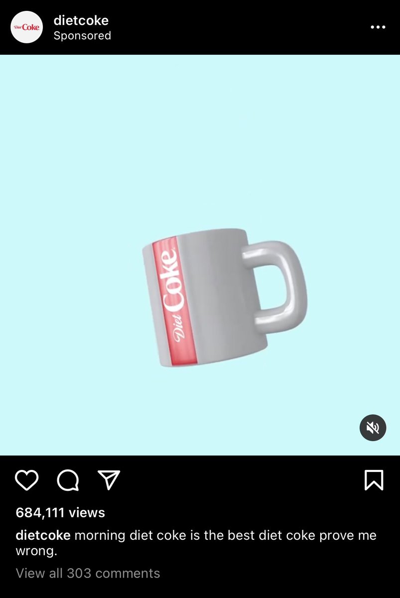 Diet Coke sus for this one