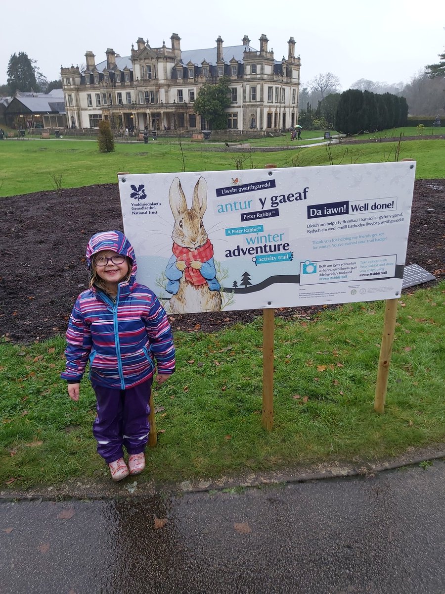 OhSillyGilly's tweet photo. @RCBroomfield @NTDyffrynG Very wet! Was still very good though #peterrabbittrail https://t.co/hseyZTEFc3