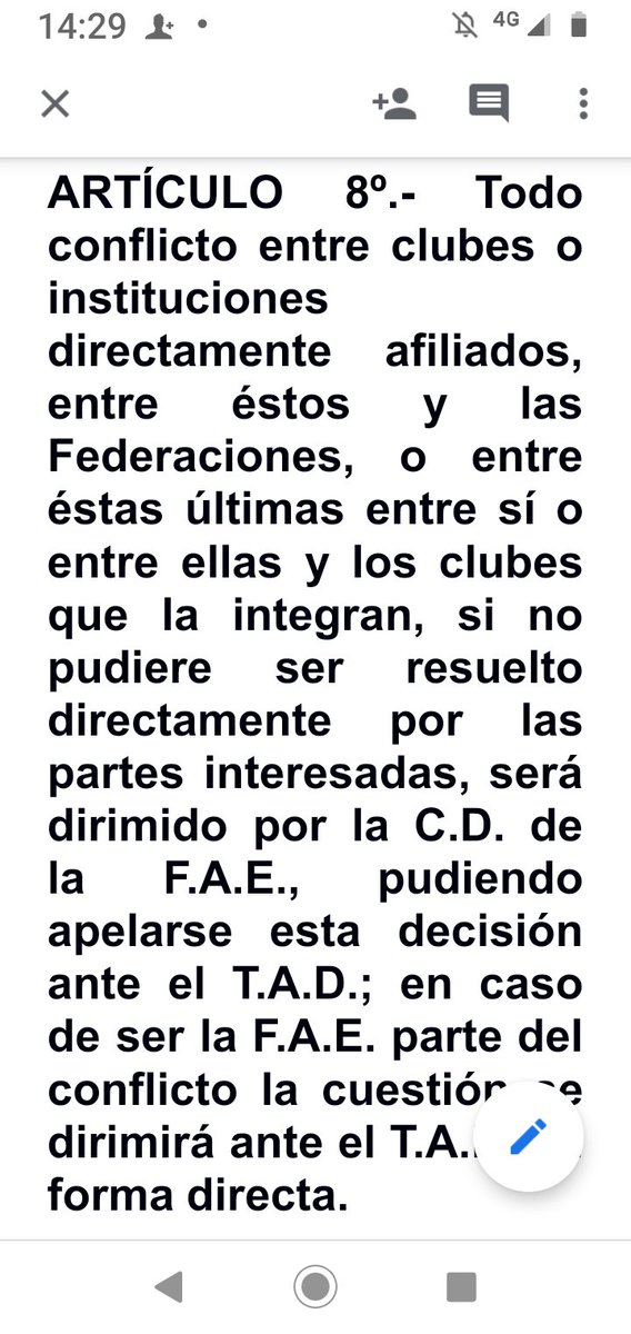 PeralMiriam's tweet photo. La Federación Argentina de Esgrima incluyo en su Estatuto al Tribunal Arbitral del Deporte como órgano de resolución de conflictos en alzada!!!! Excelente y emocionante para todos los miembros del TAD, para el Consejo Arbitral a cargo del Dr  Peralta , Dr Podesta y yo; y Aladde!! https://t.co/HbbpqbMPmK