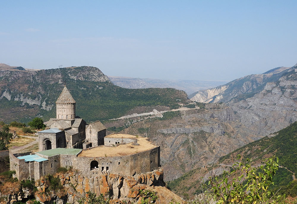 A3 I was at the Tatev Monastery in Armenia 🇦🇲 and I carefully followed ALL of the posted rules. However, I apparently broken an unspoken rule when I sat with my legs crossed at the back of the church, and I got slapped by a nun! #PTTravel