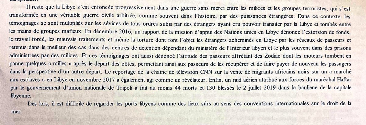 Un passage hommage à  @NicolasSarkozy. Grâce à lui la  #Libye est devenue un enfer pour les migrants (esclavages...) et l’une des principales porte d’entrée de l’immigration en Europe. Un chef d’état visionnaire.