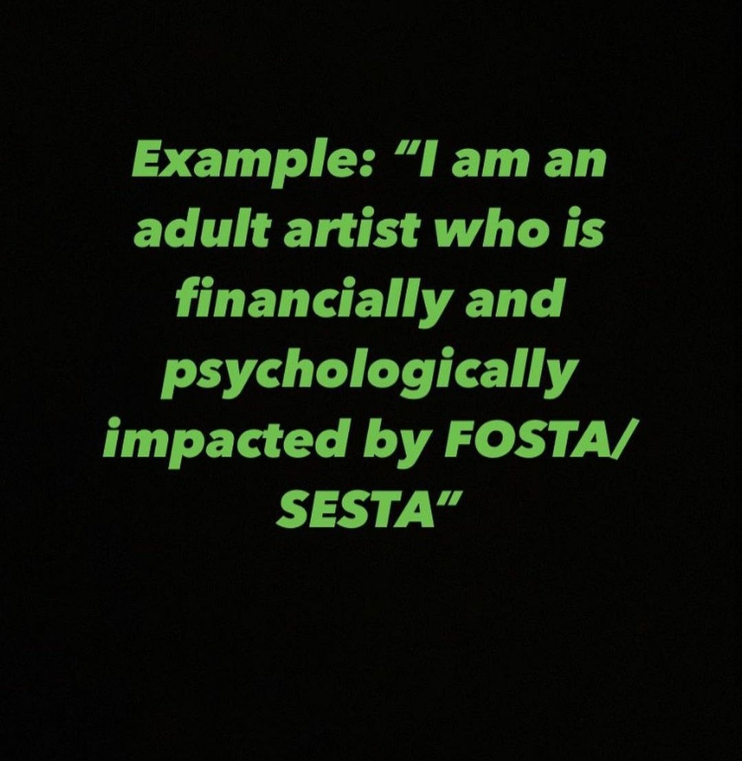 A really helpful guide to writing to your senators asking them to  #repealsestafosta via  @ElleStanger's instagram  https://www.instagram.com/p/CItlFhLjsHI/?igshid=1f2oxro6b6ohf