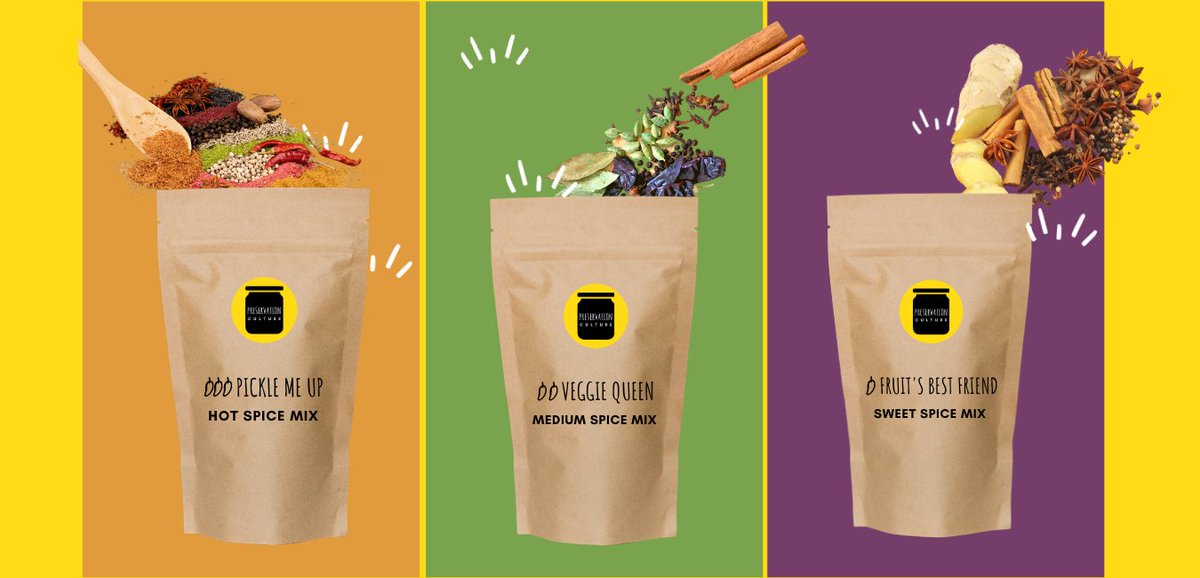 preserve_C's tweet photo. It has taken us 9 months to pivot, plan, and restart since the first lockdown had us say goodbye to our #foodpreservation workshops in a community kitchen. We are proud to present to you our very first DIY Spice Kit for preserving fruit &amp; veg at home: https://t.co/kRnGXCJoqM https://t.co/e69nfOUgrk