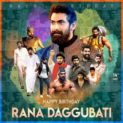Happy 36th Birthday to Indian Actor, Mr Rana Daggubati Ji. 