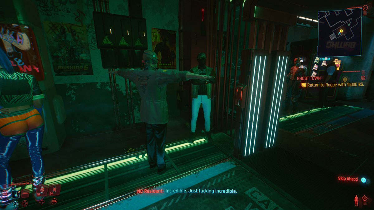 Sometimes you gotta assert dominance to get into the club.