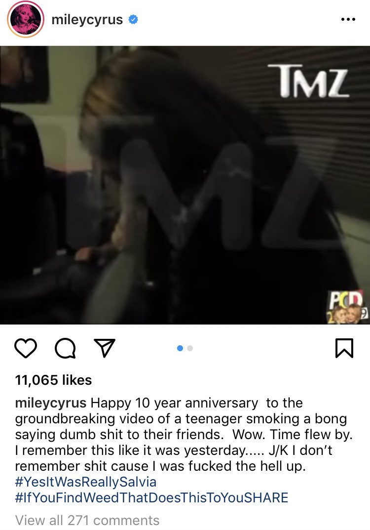  #update: miley has seen my post and still maintains it was salvia