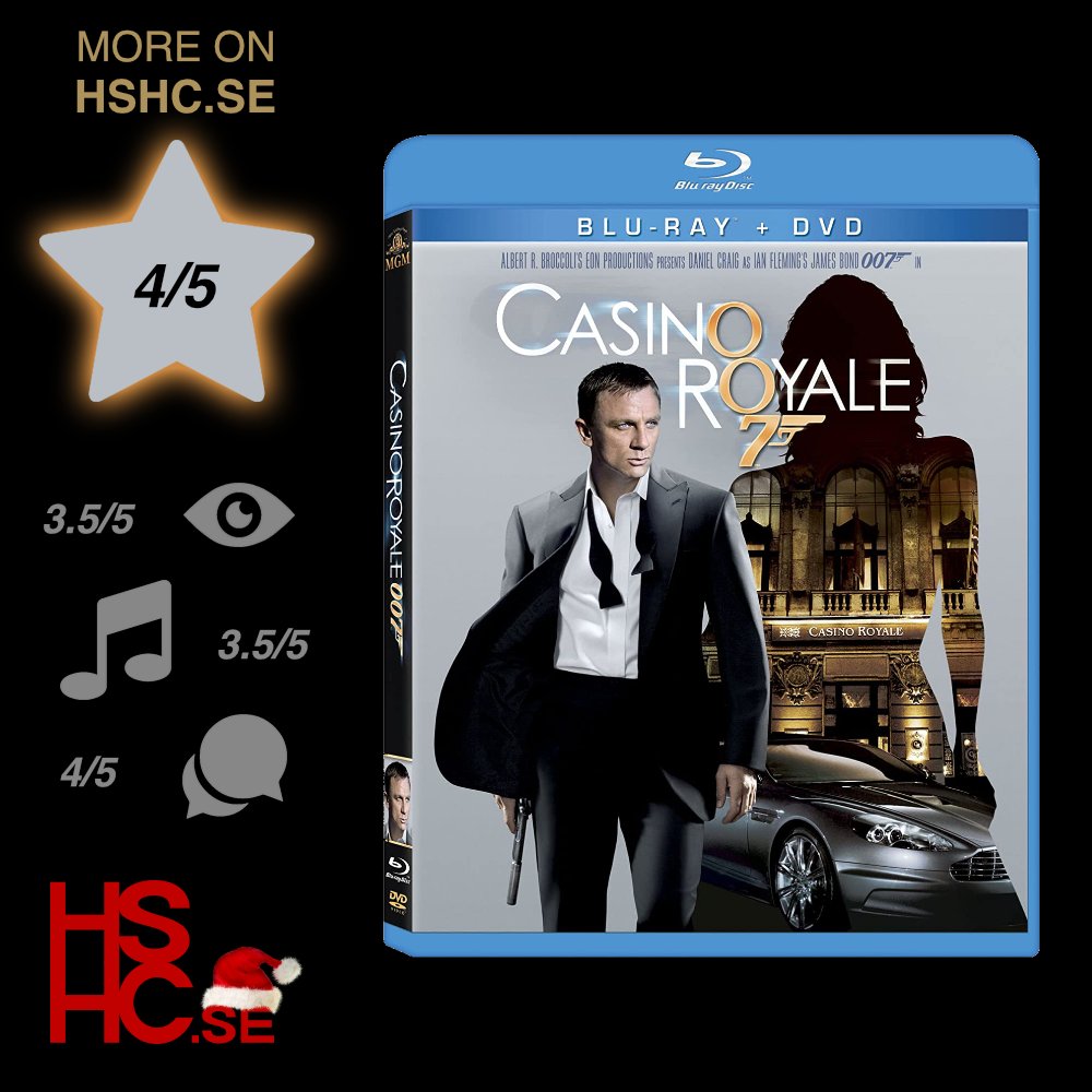 HSHC_SE's tweet photo. #Day #13 in the #December #Calendar and today it's all about #DanielCraig in his #first role as #JamesBond.We're of course talking about the #Movie #CasinoRoyale from #2006
https://t.co/Tdid3lRkUk
#HomeCinema #HemmaBio #HomeTheater #007 #MrBond #MovieReview #MovieTips #BluRay DVD https://t.co/WQ2tliojZY