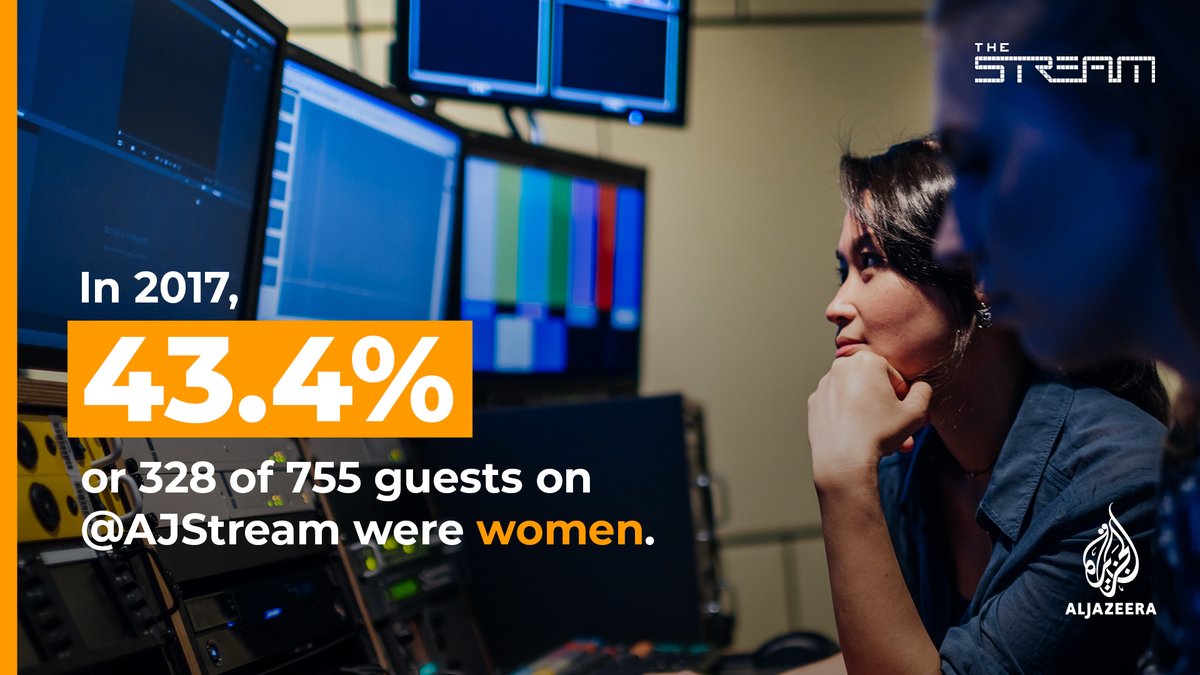 Newsroom diversity is important and most of our team are women. Questions of diversity and inclusion are discussed when guesting every show and meeting our annual  #GenderBalance goal is an ongoing mission.