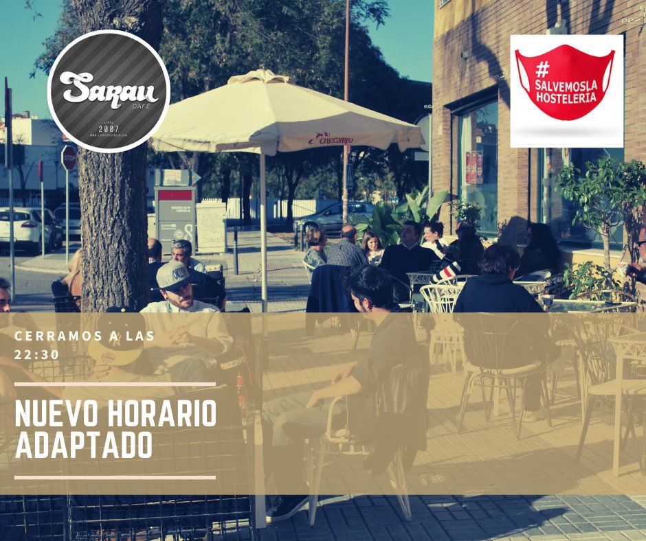 👉 Nuevo horario adaptado a la normativa 👈

🔝 Abierto hasta las 22:30.

Les esperamos en 📍 c/ Demófilo, Sevilla Este.
También disponibles vía ☎️📲.