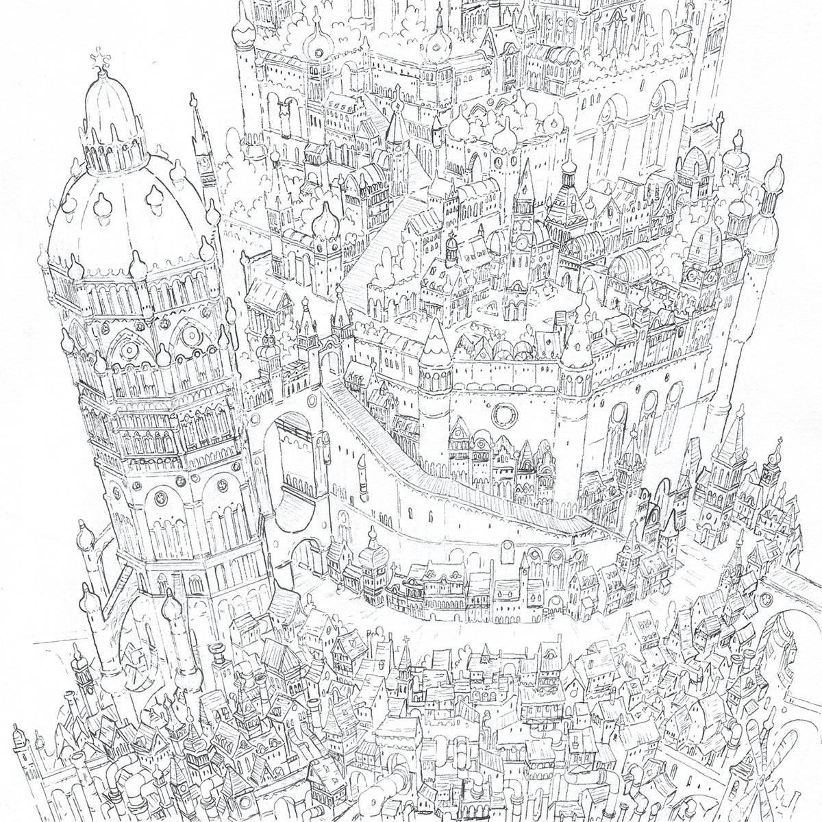 I draw towers, that's what i do

#architecture #backgroundart #background #visdev #layout #layoutart #castle