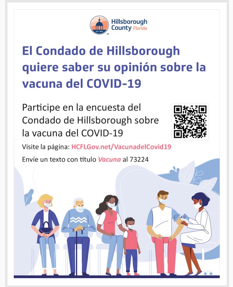 lewis_pta's tweet photo. Hillsborough County School District sent this out and is asking you to participate in the Covid-19 Vaccine survey. Below are the details on how to access it. @LewisPanthers @LibraryAtLewis @lewis_ese https://t.co/K0CCxcihkv