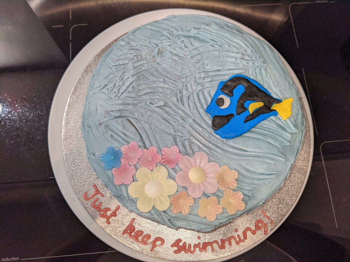 Mrs_Rehman_'s tweet photo. @ManorsidePoole Here is my entry. Not as good as the others but a message to all children. Sometimes things can be hard but just keep swimming. https://t.co/J4MoMKQEvU