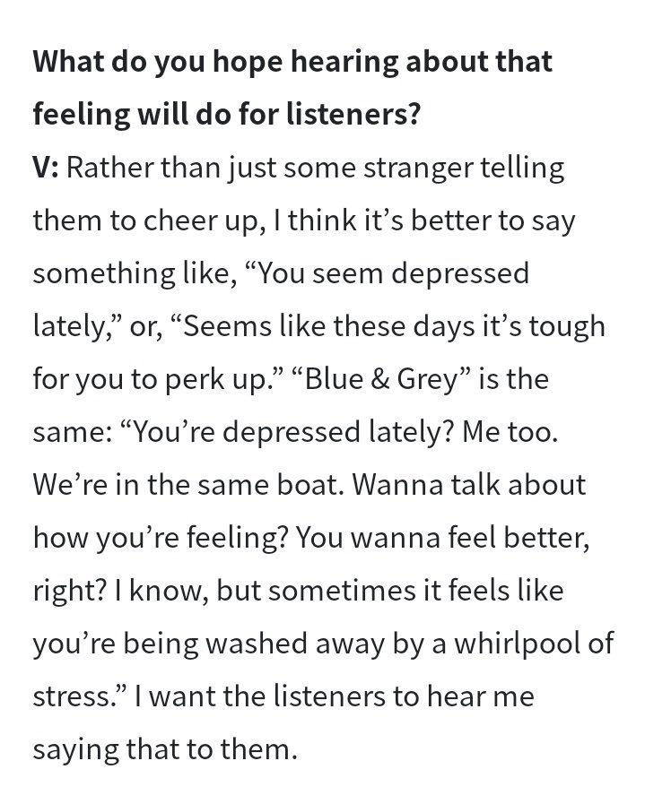 Another name for comfort is BTS - a thread