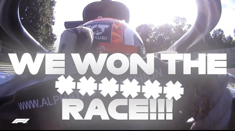 Italian GP After countless red flags and restarts due to a retirement from Magnussen causing both HAM and GIO to receive time penalties and a big crash for Leclerc. Gasly found himself in P1 with a good lead. Sainz started to catch but was a lap too short GASLY WON! SAINZ P2