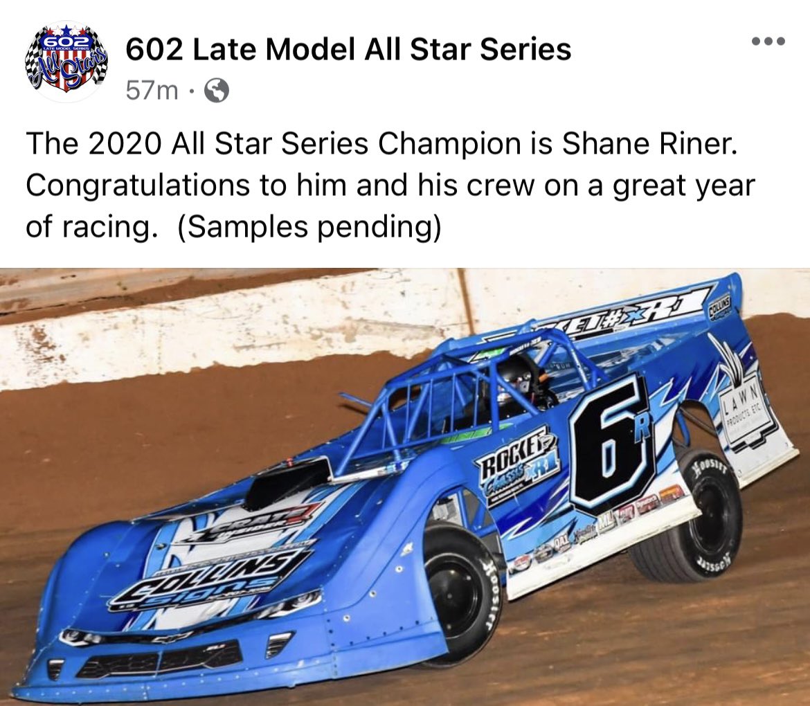 RinerRacing6's tweet photo. 2020 Season Complete. Awesome @Rocket_Chassis XR1 all year. And the guys at Rocket parts always on point. @mlsuspension great @Keyser_Integra shock package. @CrateInsider / Hendren Engines! 🏁 https://t.co/r8vO2nkXJh