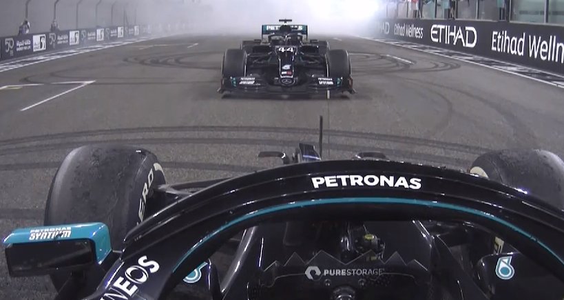 El único cara a cara que hemos visto en Mercedes desde 2017.
