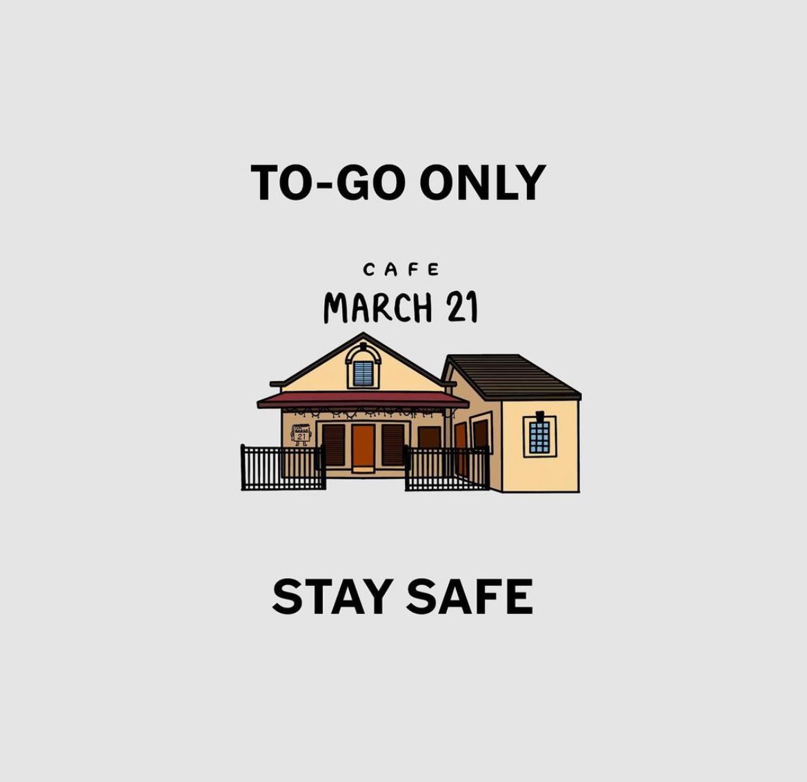 DWBIA's tweet photo. Downtown is adapting as we move into the grey zone restrictions. You can still get take out from @cafemarch21 https://t.co/q9UsTomQ14