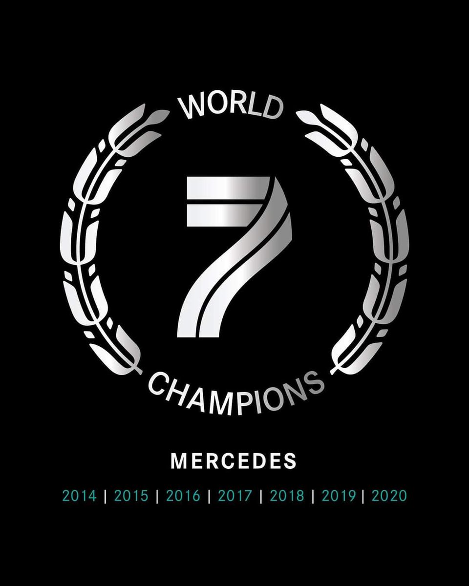 Congratulations @MercedesAMGF1 👏🏻 thanks for keeping us entertained, bring on 2021 #BestTeam #His7ory #drivenbyeachother 🖤