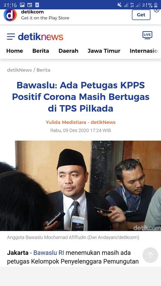JeniusKeparat's tweet photo. Indonesia's president continues the election in order to create a political dynasty. in the end ± 1172 members of the election committee were positive for the corona virus. @WHO @UN https://t.co/DapKPEXKcO