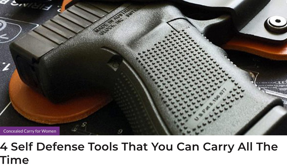 You can carry your gun along with other great self-defense tools to layer your protection. 

Click to read the article.
l8r.it/Wjzd