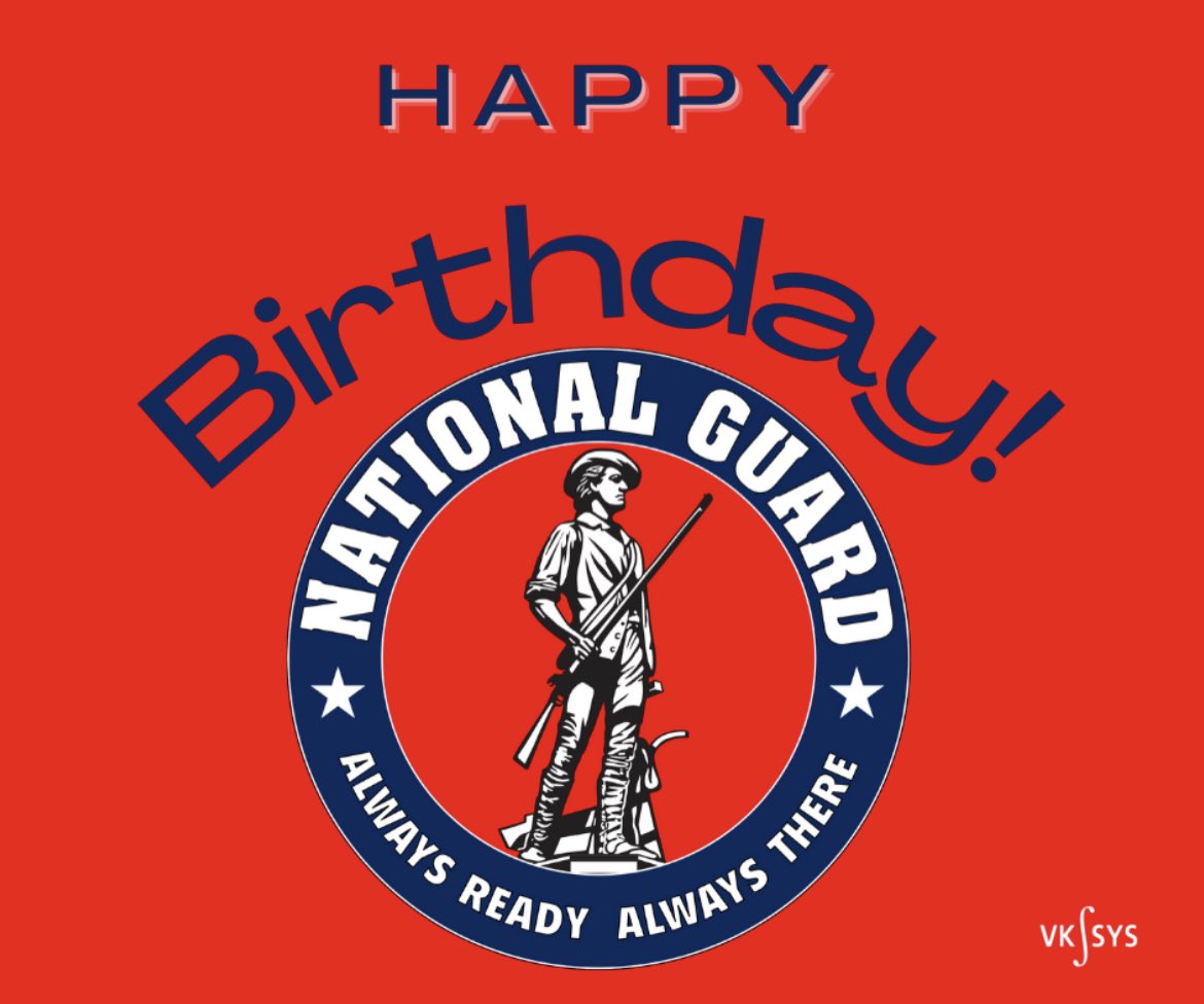 VKIntSys's tweet photo. #nationalguard #happybirthdaynationalguard #alwaysreadtalwaysthere #thankyouforserving #thankyouforyourservice #vkintsys https://t.co/Wa5lBBaffV