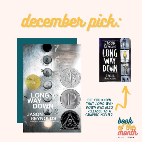 ProjectLITComm's tweet photo. ICYMI: Project LIT students are encouraged to submit Long Way Down-inspired artwork &amp; writing by January 18! #ProjectLITbotm https://t.co/ZmKnHxWmJC