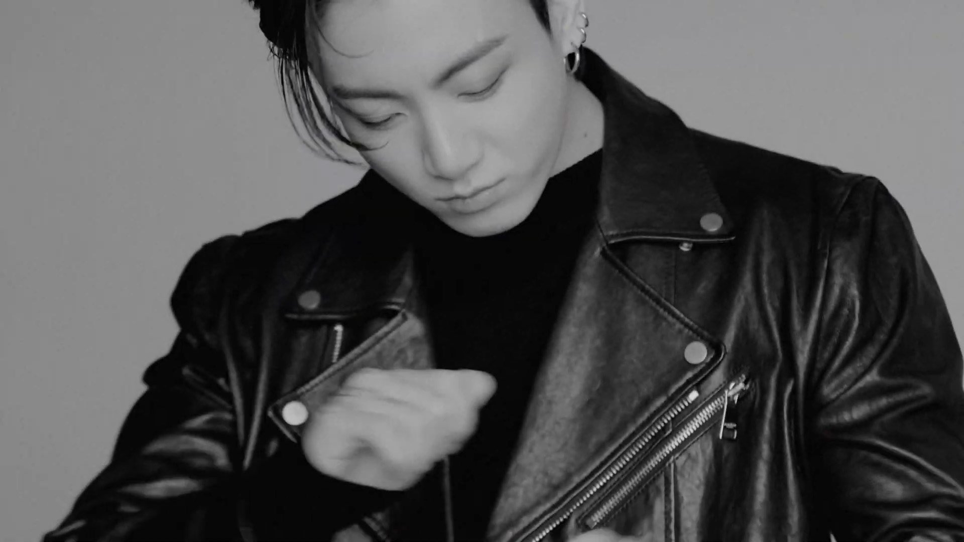 zara⁷ ia on X: jungkook in a leather jacket.