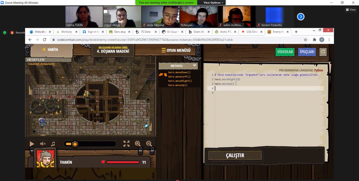 Bahcesehir22's tweet image. Lise öğrencilerimiz, ‘Dünya Kodlama Haftası’ etkinlikleri kapsamında CSS Dinner ve Code Combat oyunlarıyla kodlayarak eğlenceli bir etkinlik geçirdiler. 💻 
#BahçeşehirKolejiKodluyor
#HourOfCode2020
#BKhourofcode 
#CodeWeek2020