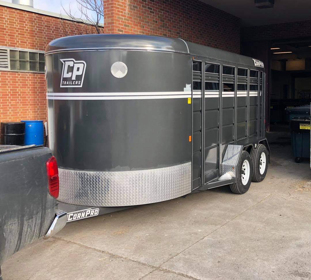 HEEFS_'s tweet photo. Before and after of the resident transport trailer having the windows installed. The windows help cut down on wind and snow inside the trailer. In the summer, we take them off and open the front circular vents to help keep the residents cool during transport. #ThisOldBarn https://t.co/EyAPI7xZDc