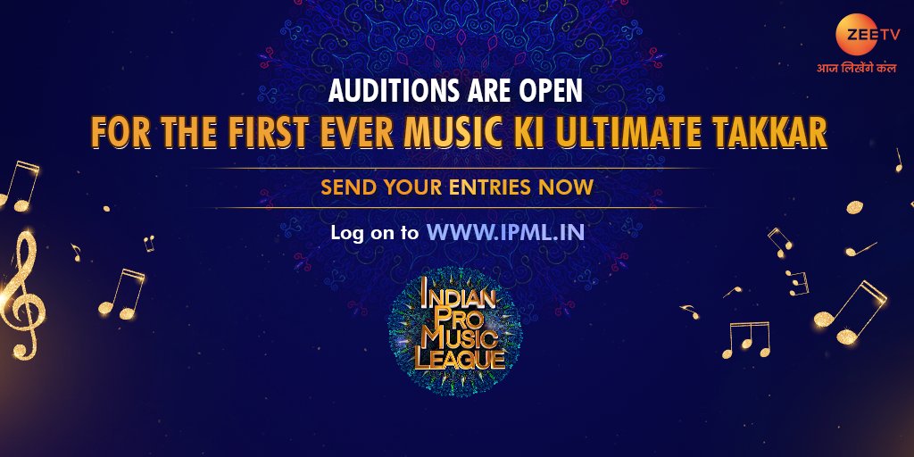 Hone jaa rahi hai #MusicKiUltimateTakkar. Audition dijiye aur baniye hissa Indian Pro Music League ka!