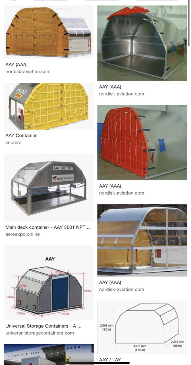 For the real aviation or logistic nerd out there it appears UPS will be using the AAY cargo container.
