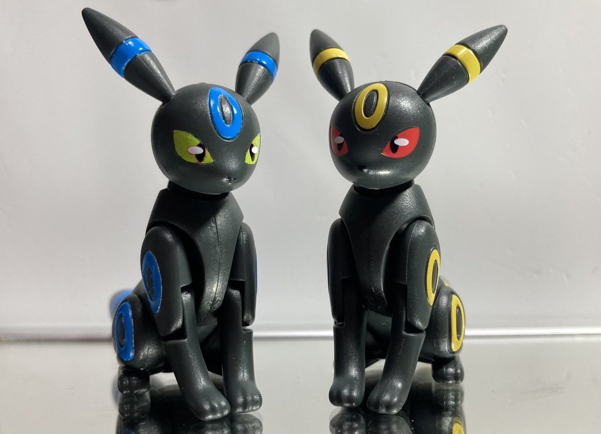shodoポケモン4、ブラッキーを色違いにリペイントしました。かわゆい