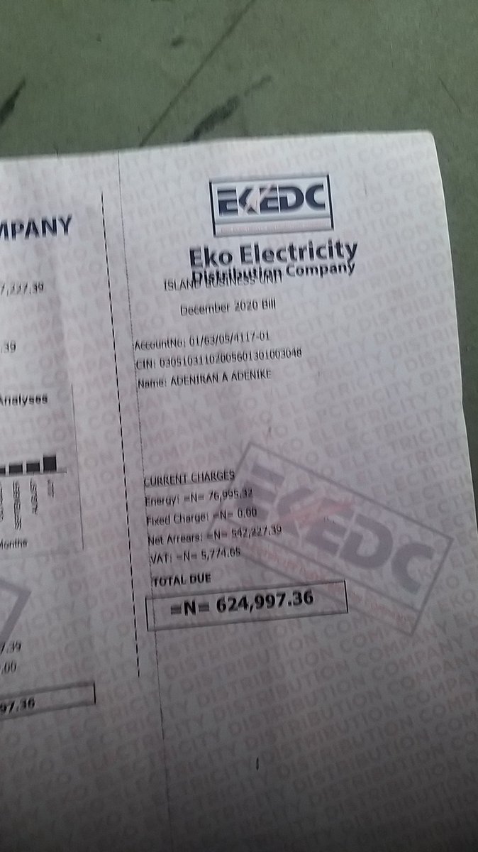 wunmiBams's tweet photo. We have proofs of payment till date and the Nepa  office in Ikoyi can testify that we pay every month. The name on the Bill is incorrect and it's not My Grandmother's name.. pls we need to look into this because Nigeria is frustrating us already. I https://t.co/cvuwr0r8NH