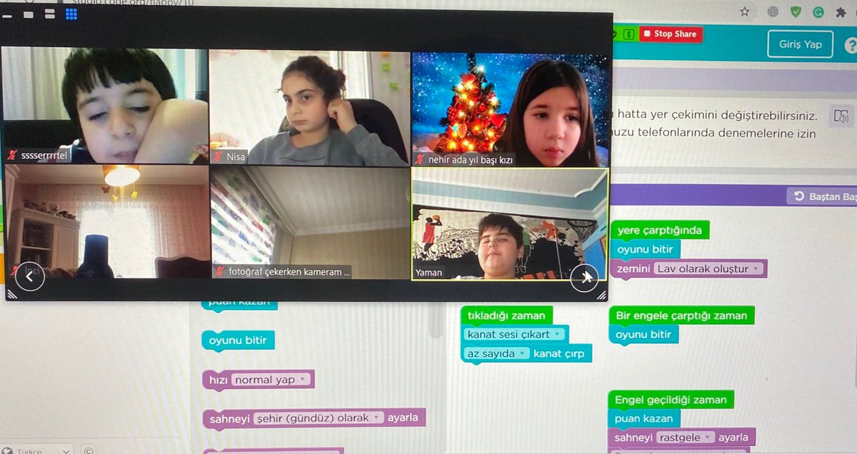 Bahcesehir22's tweet image. İlkokul öğrencilerimiz, Flappy Kod ile önce kendi oyunlarını tasarladılar sonra yarıştılar. 💻 
#BahçeşehirKolejiKodluyor
#HourOfCode2020
#BKhourofcode 
#CodeWeek2020