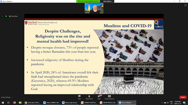 FarahFislam's tweet photo. Surveyed 9000 Muslims globally about their experiences with COVID: the MAJORITY of Muslims felt that COVID 19 was a test and not a punishment.
-- @DrRaniaAwaad @muslimmeds Canadian Muslim Mental Health Conference 2020 #CMMHC2020 #pandemic #stress #religion #Islam #faith https://t.co/SrbliXKYXd