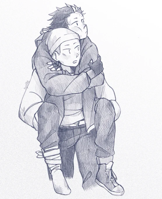 [#haikyuu] tananoya apocalypse au... it'll all be okay, theyre with each other :") 