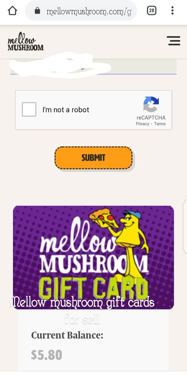 Buy your mushroom mellow gift card for $4 #giftcardd #mellowmushroom #safeandeasy #sweetfoods #foodarts