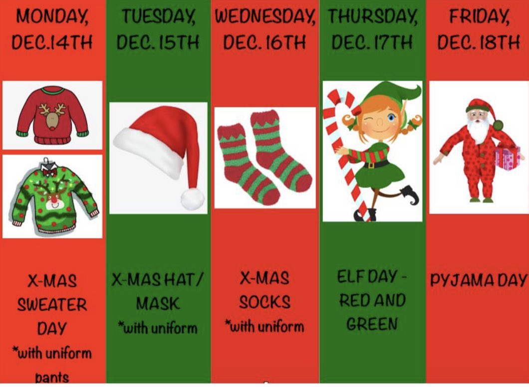 Mlle Milicevic (@milicevicmlle) on Twitter photo St.Benedict Ravens, it’s CHRISTMAS SPIRIT WEEK 🎄🎅🏼 Can’t wait to see the Christmas spirit fill the hallways and classrooms! <a href="/StBeneHCDSB/">St. Benedict Catholic Elementary School</a> <a href="/HCDSB/">Halton Catholic DSB</a> St.Benedict Ravens, it’s CHRISTMAS SPIRIT WEEK 🎄🎅🏼 Can’t wait to see the Christmas spirit fill the hallways and classrooms! <a href="/StBeneHCDSB/">St. Benedict Catholic Elementary School</a> <a href="/HCDSB/">Halton Catholic DSB</a>